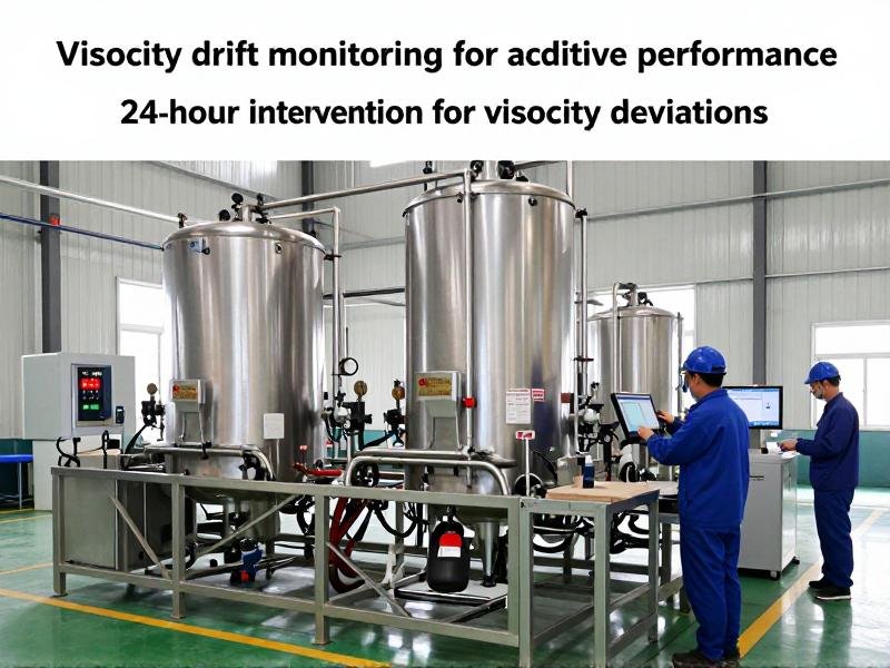 Viscosity drift monitoring for additive performance