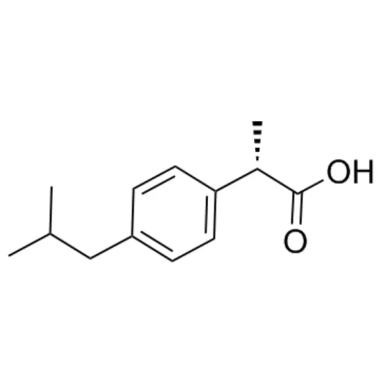 (S)-(+)-Ibuprofen 99% Purity Solid Pharmaceutical Chemical CAS 51146-56-6 for Elderly Children Adult
