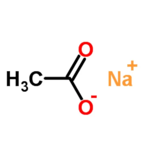 Sodium Acetate 99% Purity CAS 127-09-3 for Medicine Intermediate 25kg Packaging