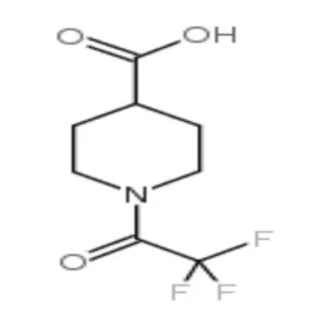 ISO Certified 1-(2,2,2-trifluoroacetyl) Piperidine-4-Carboxylic Acid 99% Purity CAS 126501-70-0 for Chemical Synthesis