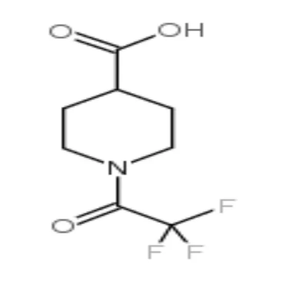 ISO Certified 1-(2,2,2-trifluoroacetyl) Piperidine-4-Carboxylic Acid 99% Purity CAS 126501-70-0 for Chemical Synthesis