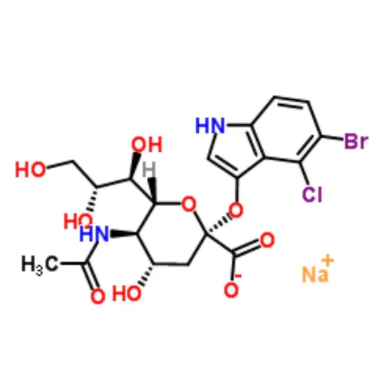 5-Bromo-4-Chloro-3-Indolyl-α-D-N-Acetylneuraminic Acid Sodium Salt 99% Purity for Biochemical Research CAS 160369-85-7