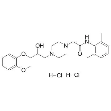 Ranolazine Dihydrochloride 99% Purity ISO Certified Reference Material CAS 95635-56-6 for Chemical Industry