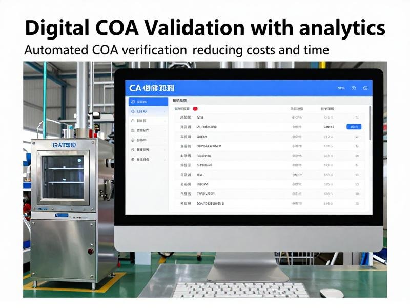 Digital COA validation dashboard with analytics