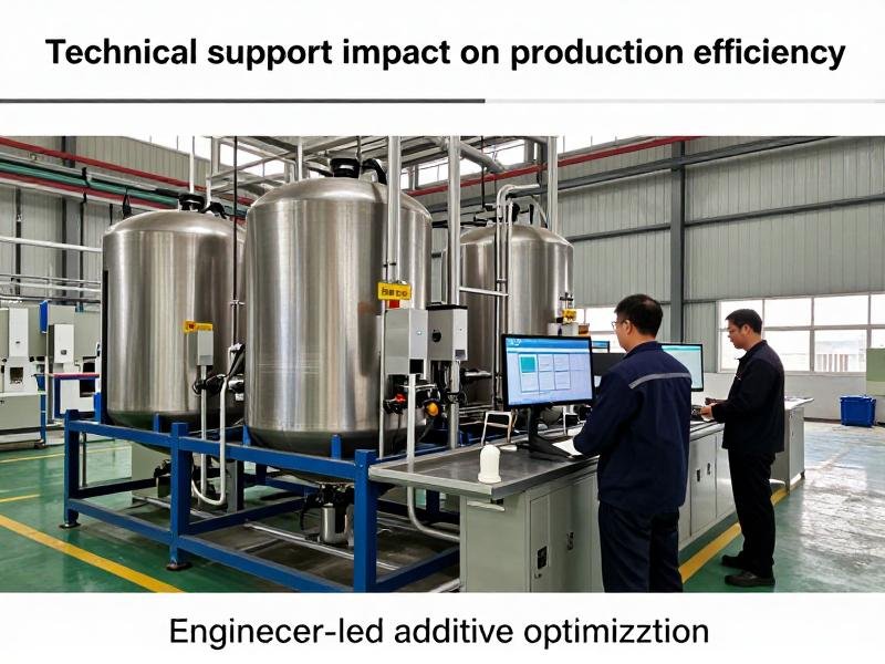 Technical support impact on production efficiency