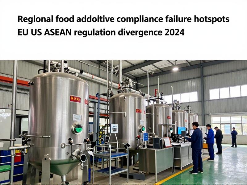 Regional food additive compliance failure hotspots