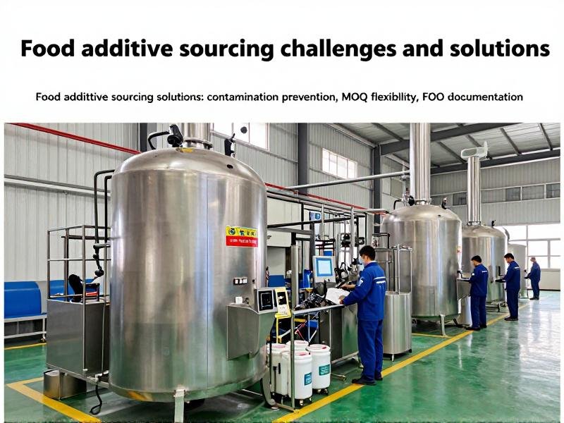 Food additive sourcing challenges and solutions