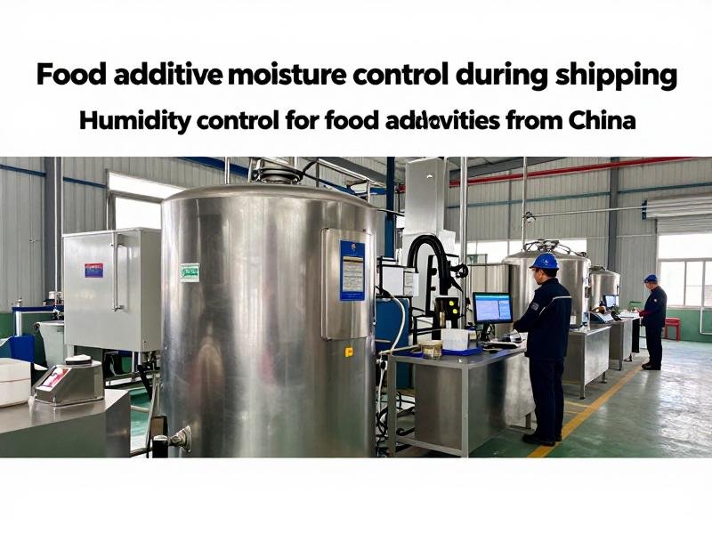 Food additive moisture control during shipping