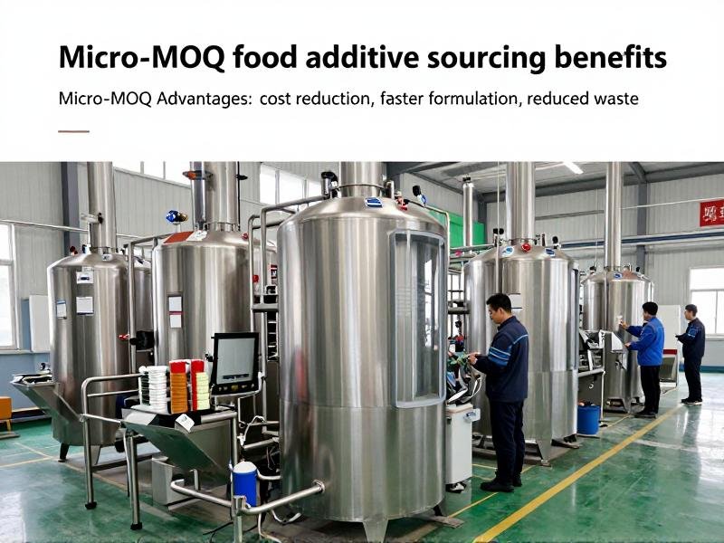 Micro-MOQ food additive sourcing benefits