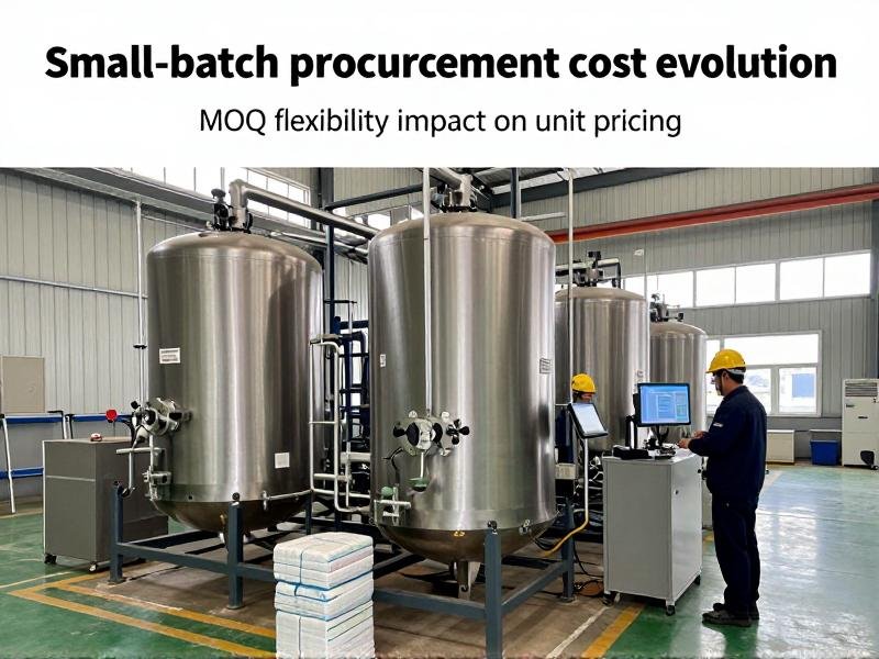 Small-batch procurement cost evolution
