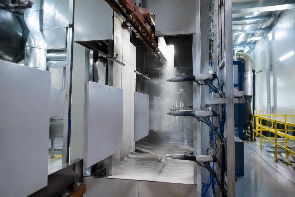 Coating application equipment in production environment