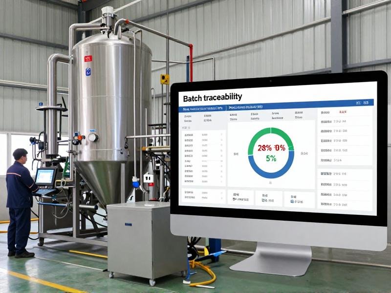 Batch traceability dashboard