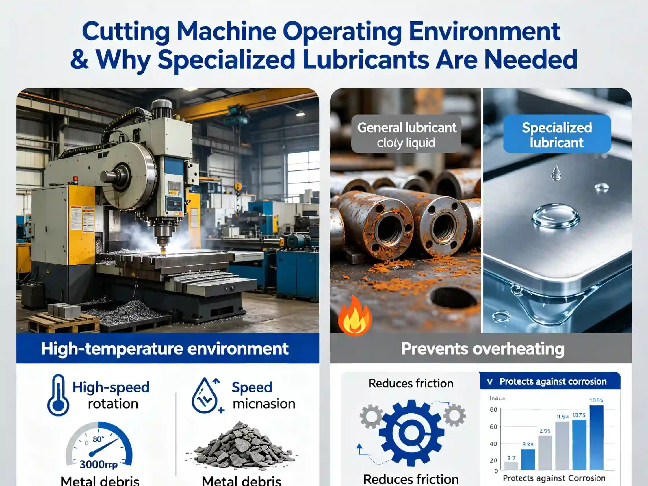 Why cutting machines need specialized lubricants Cutting machine operating environment
